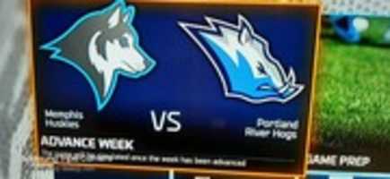 Free download Madden NFL 16 Memphis Huskies VS Portland River Hogs Teams Screenshot free photo or picture to be edited with GIMP online image editor