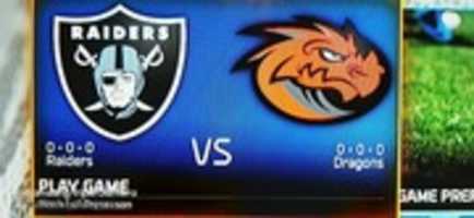 Free download Madden NFL 16 Oakland Raiders VS Los Angeles Red Dragons Teams Screenshot free photo or picture to be edited with GIMP online image editor