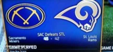 Free download Madden NFL 16 Sacramento Miners VS St. Louis Rams Teams Screenshot free photo or picture to be edited with GIMP online image editor