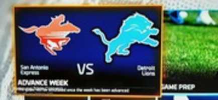 Free download Madden NFL 16 San Antonio Marshalls VS Detroit Lions Teams Screenshot free photo or picture to be edited with GIMP online image editor