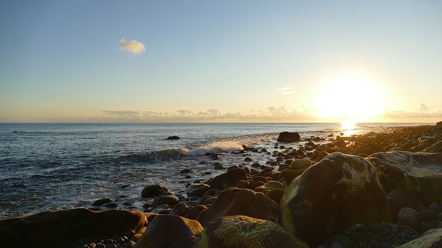 Free download Madeira Sunset Sea -  free photo or picture to be edited with GIMP online image editor