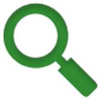 Free download Magnifying glass - green icon (84x84) free photo or picture to be edited with GIMP online image editor