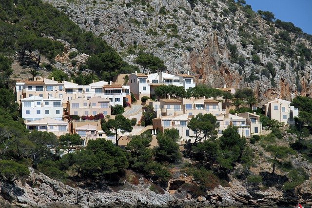 Free download Mallorca Town Houses -  free photo or picture to be edited with GIMP online image editor