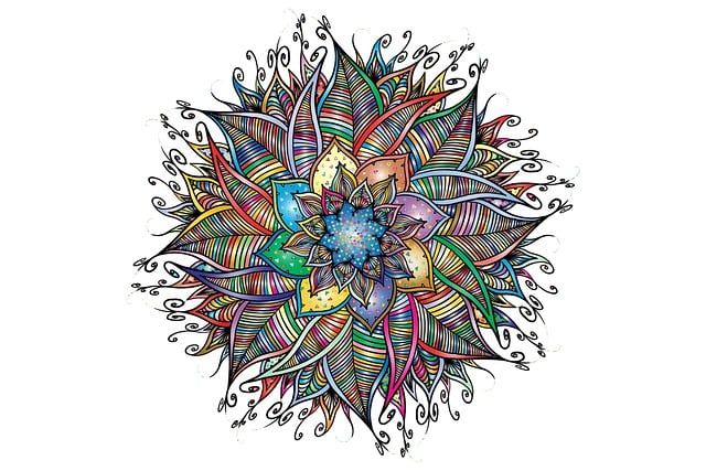 Free download mandala color art line art drawing free picture to be edited with GIMP free online image editor