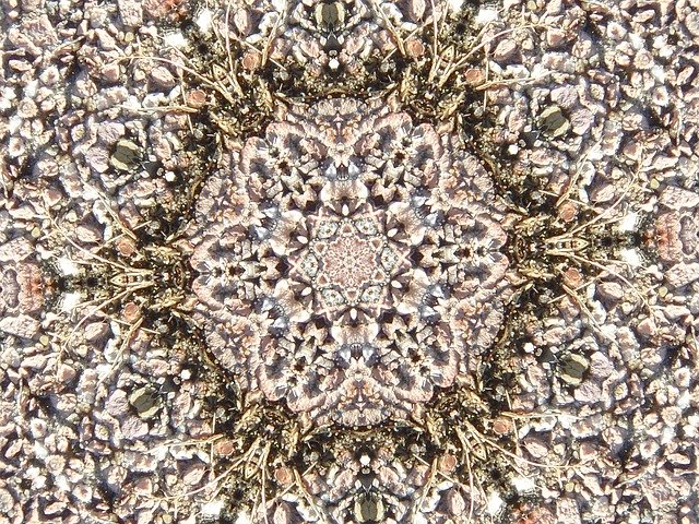 Free download Mandala Concrete Away -  free illustration to be edited with GIMP free online image editor