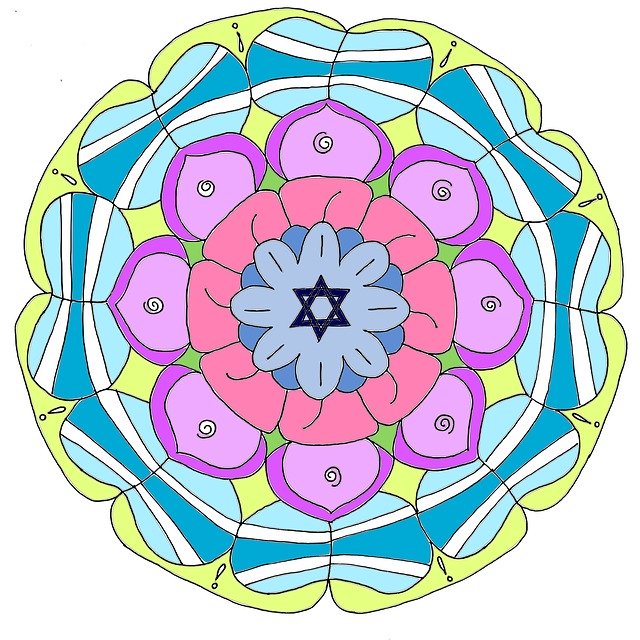 Free download Mandala Cycles Lotus -  free illustration to be edited with GIMP free online image editor