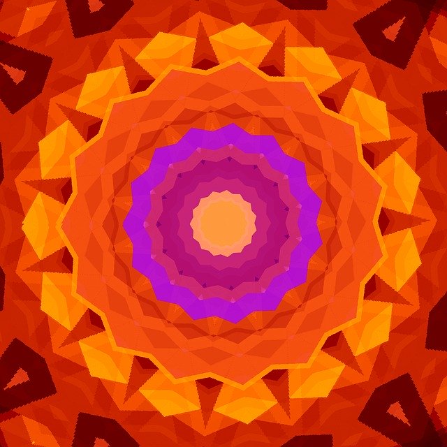 Free download Mandala Orange Pink -  free illustration to be edited with GIMP free online image editor