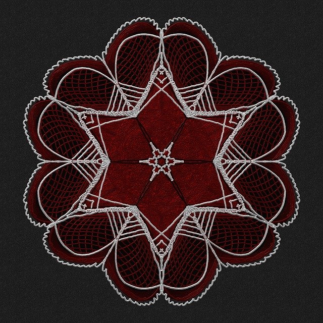 Free download Mandala Red Ornament -  free illustration to be edited with GIMP free online image editor