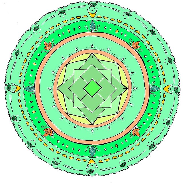 Free download Mandala Vitality Green -  free illustration to be edited with GIMP free online image editor