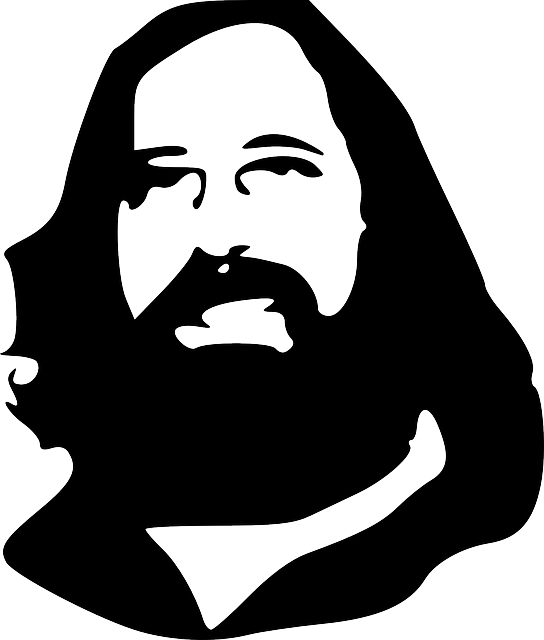 Free download Man Face Stallman - Free vector graphic on Pixabay free illustration to be edited with GIMP free online image editor