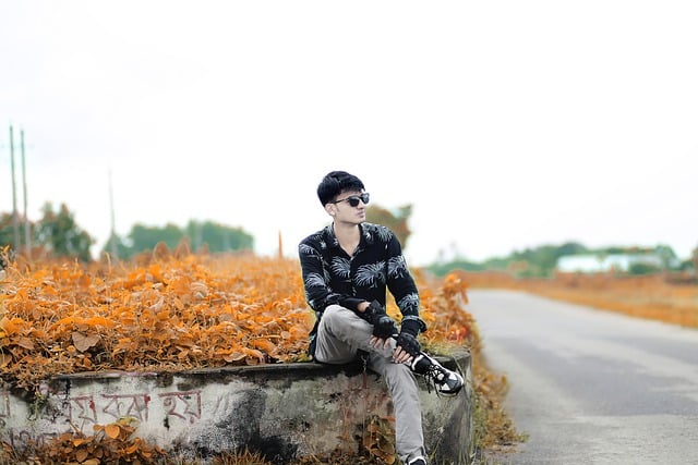 Free download man fashion road outdoors autumn free picture to be edited with GIMP free online image editor