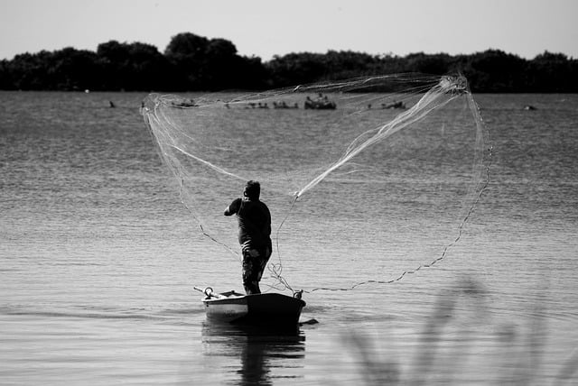 Free download man fisherman fishery boat sea free picture to be edited with GIMP free online image editor