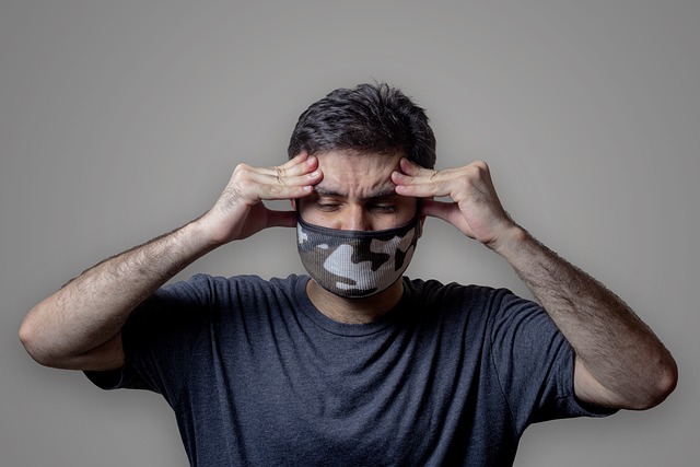 Free download man headache face mask model free picture to be edited with GIMP free online image editor