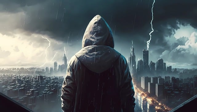 Free download man hoodie lightning thunder free picture to be edited with GIMP free online image editor