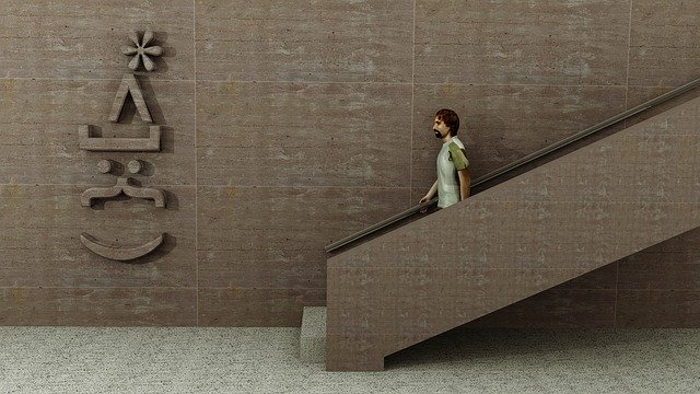 Free download Man Wall Staircase -  free illustration to be edited with GIMP free online image editor