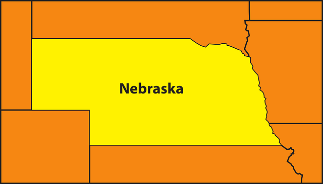 Descarga gratuita Mapa Estado Nebraska - Gráficos vectoriales gratis en Pixabay ilustración gratuita para editar con GIMP editor de imágenes en línea gratuito