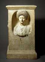 Free download Marble funerary altar of Cominia Tyche free photo or picture to be edited with GIMP online image editor