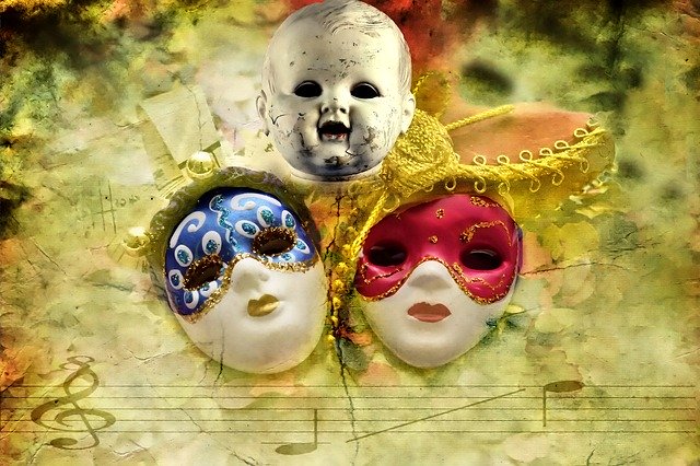 Free download Mask Doll Music -  free illustration to be edited with GIMP free online image editor