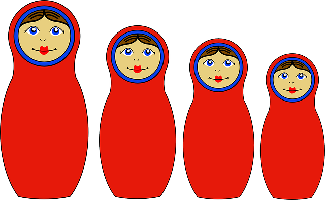 Free download Matryoshka Doll Russian Nesting - Free vector graphic on Pixabay free illustration to be edited with GIMP free online image editor