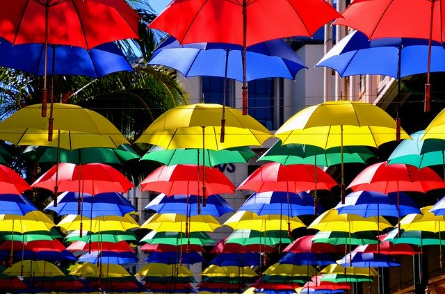Free download Mauritius Happiness Parasol -  free photo or picture to be edited with GIMP online image editor