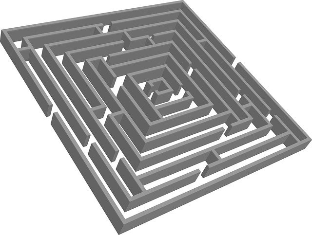 Free download Maze Labyrinth Geometric -  free illustration to be edited with GIMP free online image editor