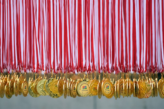 Free download medals prize ribbon national colors free picture to be edited with GIMP free online image editor