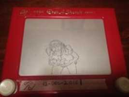 Free download Mega Milk - 2016 Etch A Sketch drawing free photo or picture to be edited with GIMP online image editor