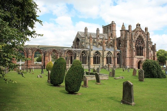 Free download Melrose Abbey Scotland Medieval -  free photo or picture to be edited with GIMP online image editor