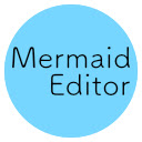 Mermaid Graphical Editor  screen for extension Chrome web store in OffiDocs Chromium