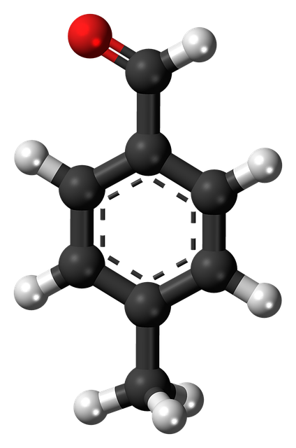 Free download Methylbenzaldehyde Molecule -  free illustration to be edited with GIMP free online image editor