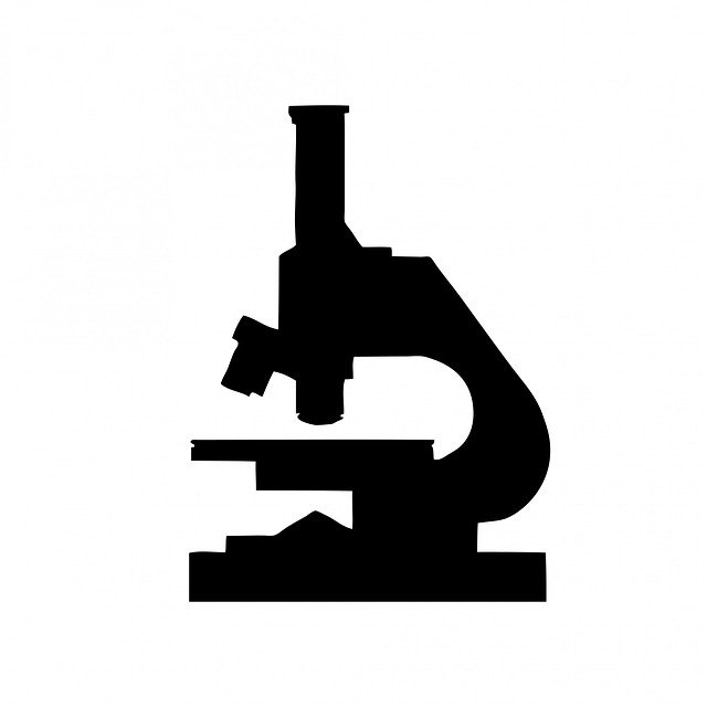 Free download Microscope Black Silhouette -  free illustration to be edited with GIMP free online image editor