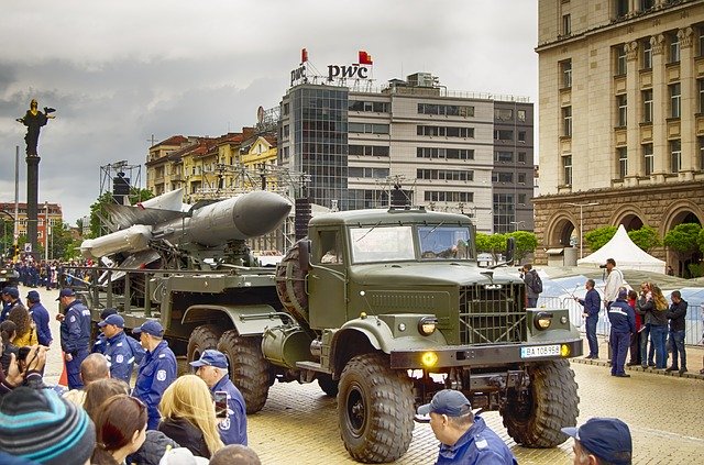 Free download Military Parade Rocket -  free photo or picture to be edited with GIMP online image editor