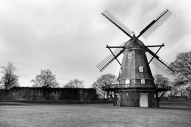 Free download Mill Black And White Industry -  free photo or picture to be edited with GIMP online image editor