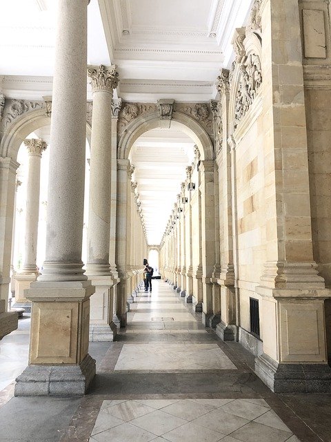 Free download Mill Colonnade Karlovy Vary -  free photo or picture to be edited with GIMP online image editor