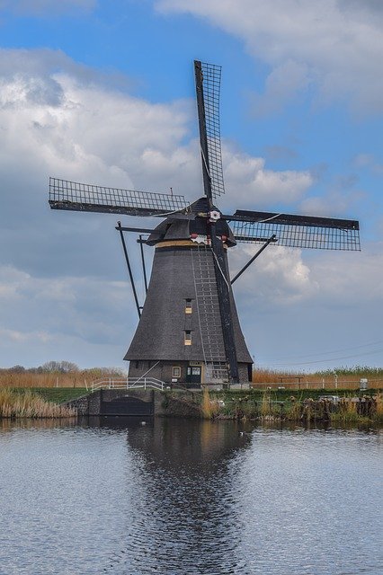 Free download Mill Kinderdijk Netherlands -  free photo or picture to be edited with GIMP online image editor