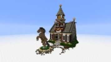 Free download Minecraft Medieval Town Hall - Screenshot free photo or picture to be edited with GIMP online image editor