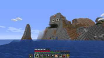 Free download Minecraft Mountain Face - Screenshot free photo or picture to be edited with GIMP online image editor