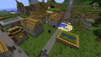 Free download Minecraft Plains Village - Screenshot free photo or picture to be edited with GIMP online image editor