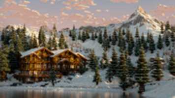 Free download Minecraft Realistic Ski-Resort - Render free photo or picture to be edited with GIMP online image editor