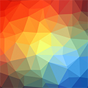 Minimal Rainbow Geometric Theme  screen for extension Chrome web store in OffiDocs Chromium