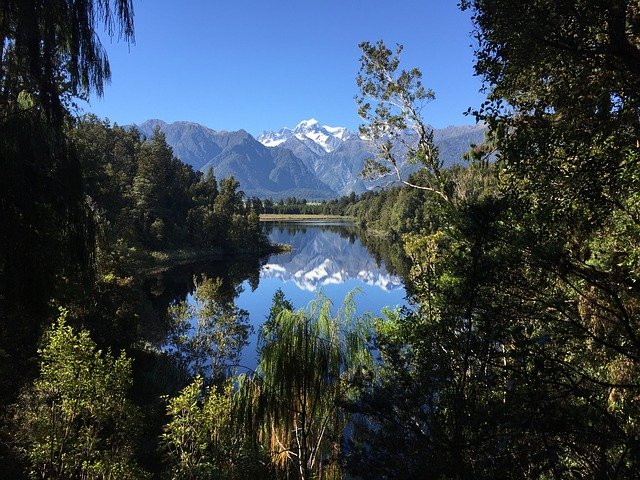 Free download Mirror Lake New Zealand Travel -  free photo or picture to be edited with GIMP online image editor