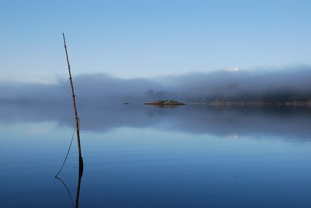 Free download Mist Morning Fjord The Gullmar -  free photo or picture to be edited with GIMP online image editor