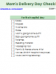 Descarga gratis la plantilla DOC, XLS o PPT de la lista de verificación del día de la entrega de mamás gratis para editar con LibreOffice en línea o OpenOffice Desktop en línea