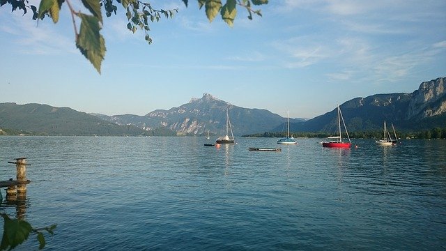 Free download Mondsee Lake Austria -  free photo or picture to be edited with GIMP online image editor