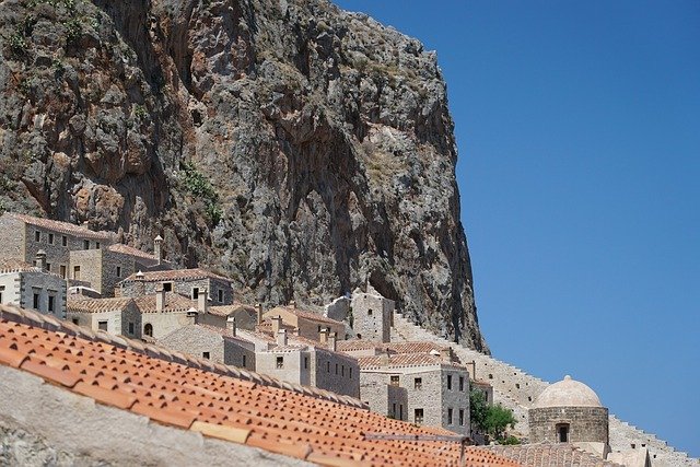 Free download Monemvasia The Old Town Mountain -  free photo or picture to be edited with GIMP online image editor