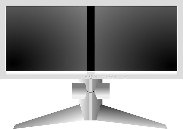 Free download Monitor Computer Dual - Free vector graphic on Pixabay free illustration to be edited with GIMP free online image editor