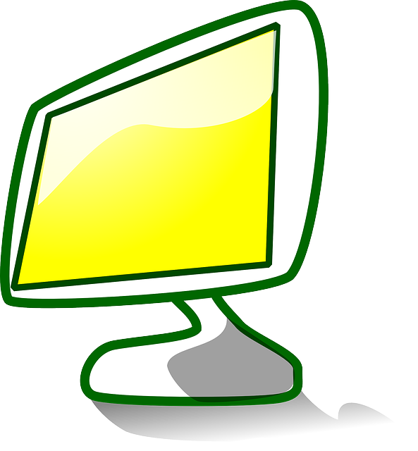 Free download Monitor Yellow Display - Free vector graphic on Pixabay free illustration to be edited with GIMP free online image editor