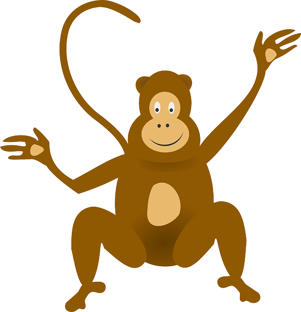 Free download Monkey Happy Funny - Free vector graphic on Pixabay free illustration to be edited with GIMP free online image editor