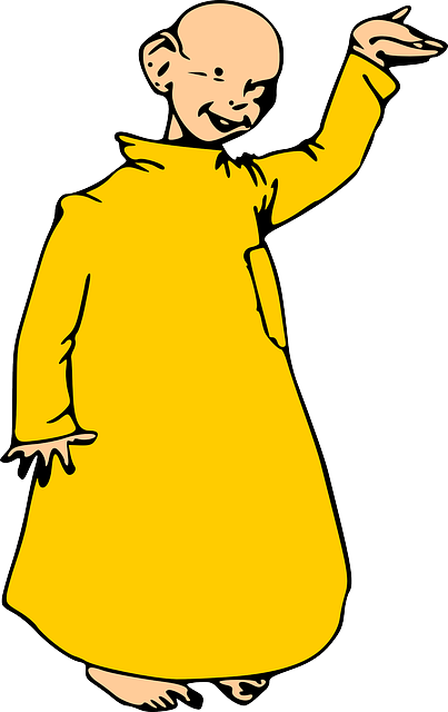 Free download Monk Yellow Robe Boy - Free vector graphic on Pixabay free illustration to be edited with GIMP free online image editor