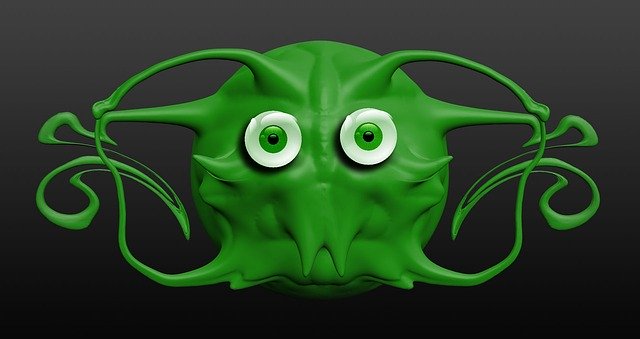 Free download Monster Green Cute -  free illustration to be edited with GIMP free online image editor